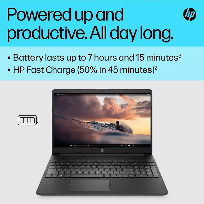 HP 15S-FQ0004NA Intel Pentium Silver, 4GB RAM 128GB SSD, 15in Full HD Laptop Digiland Outlet Store