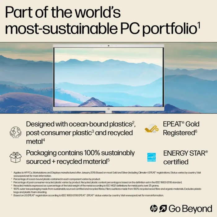 HP 22 -dg0007na 21.45" All in One - Intel® Celeron®, 128GB UFS - White