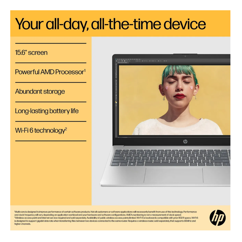 HP AMD Ryzen™ 7 15.6" Laptop -, 512GB SSD, 16 GB RAM BM2U5EA#ABU HP