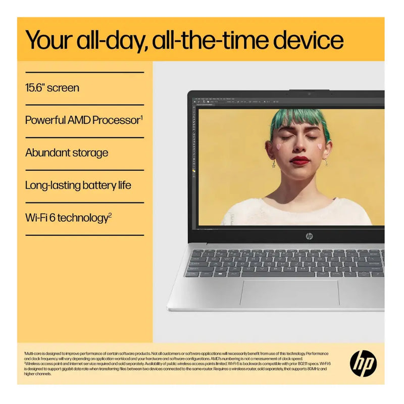 HP AMD Ryzen™ 7 15.6" Laptop -, 512GB SSD, 16 GB RAM BM2U5EA#ABU