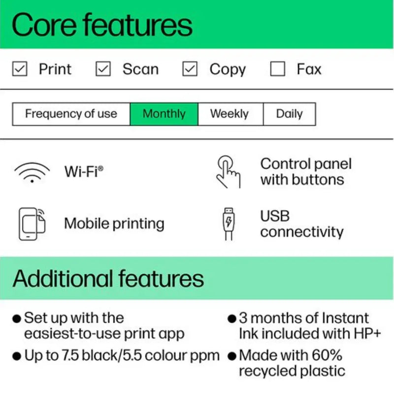 HP DeskJet 2810e All-in-One Wireless Inkjet Printer Digiland Outlet Store