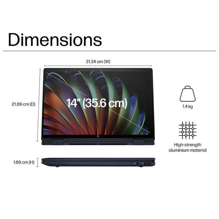 HP ENVY X360 LAPTOP 14IN TOUCHSCREEN 512GB