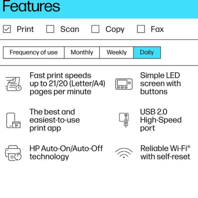 HP LaserJet M110W Monochrome Wireless Laser Printer