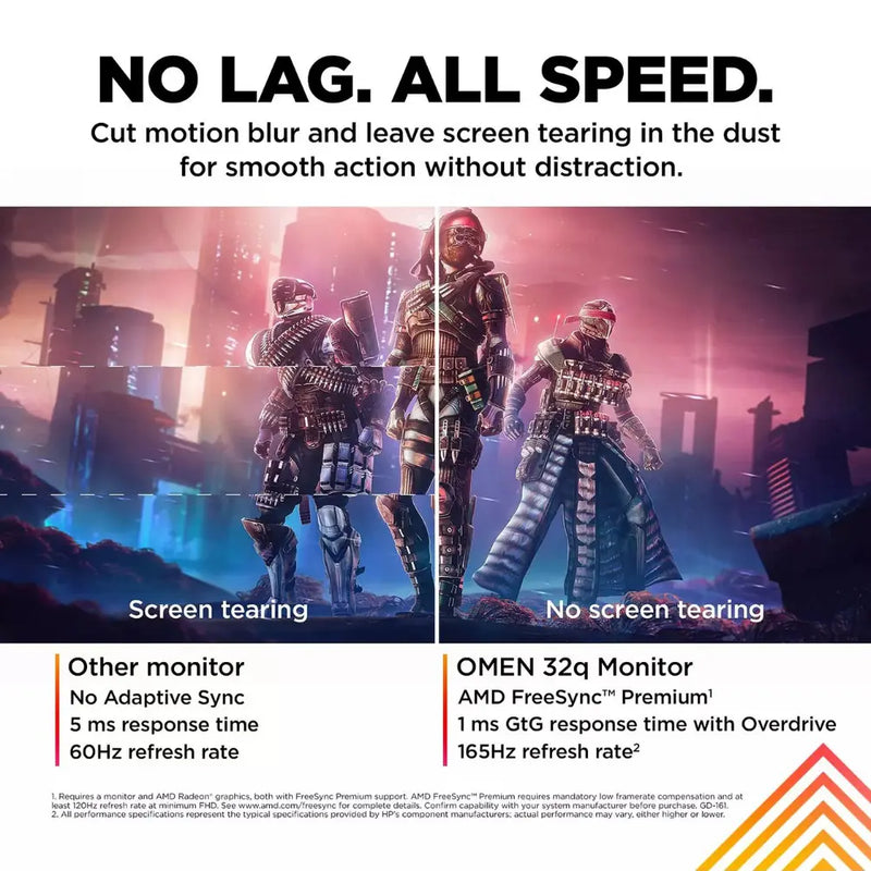 HP OMEN 32q  31.5in QHD (2560 x 1440) 165hz, 1ms Response, AMD FreeSync™ Premium, Gaming Monitor Digiland Outlet Store