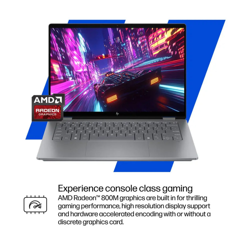 HP OmniBook X Flip 14 Convertible Laptop, AMD Ryzen AI 7 Processor, 16GB RAM, 1TB SSD BG3E2EA#ABU