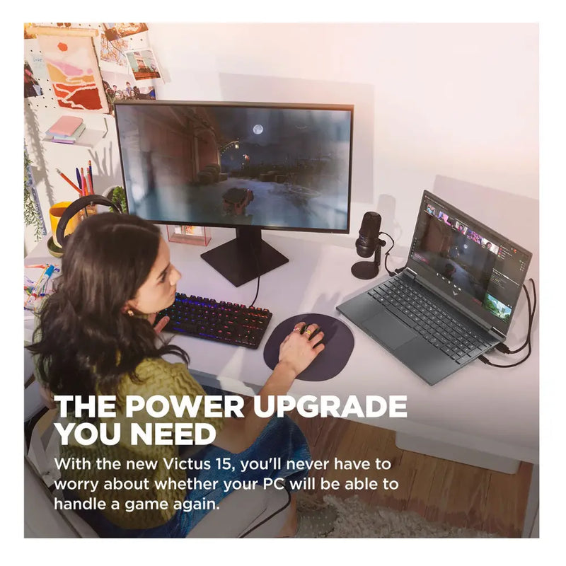 HP Victus Gaming NVIDIA® GeForce RTX™ 2050, AMD Ryzen™ 5, 512GB SSD A2DD3EA#ABU