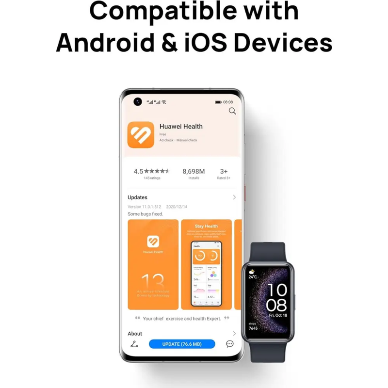 HUAWEI Watch Fit Special Edition - Starry Black, Medium