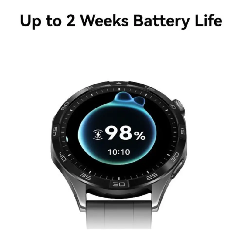 HUAWEI Watch GT 4 - Black, Rubber Strap, 46 mm