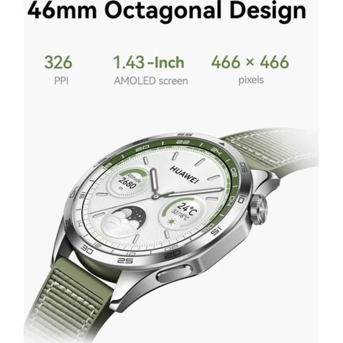 HUAWEI Watch GT 4 - Green, 46 mm