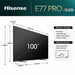 Hisense 100E77NQTUK PRO, 100-inch, QLED, 4K HDR, Smart TV Digiland Outlet Store
