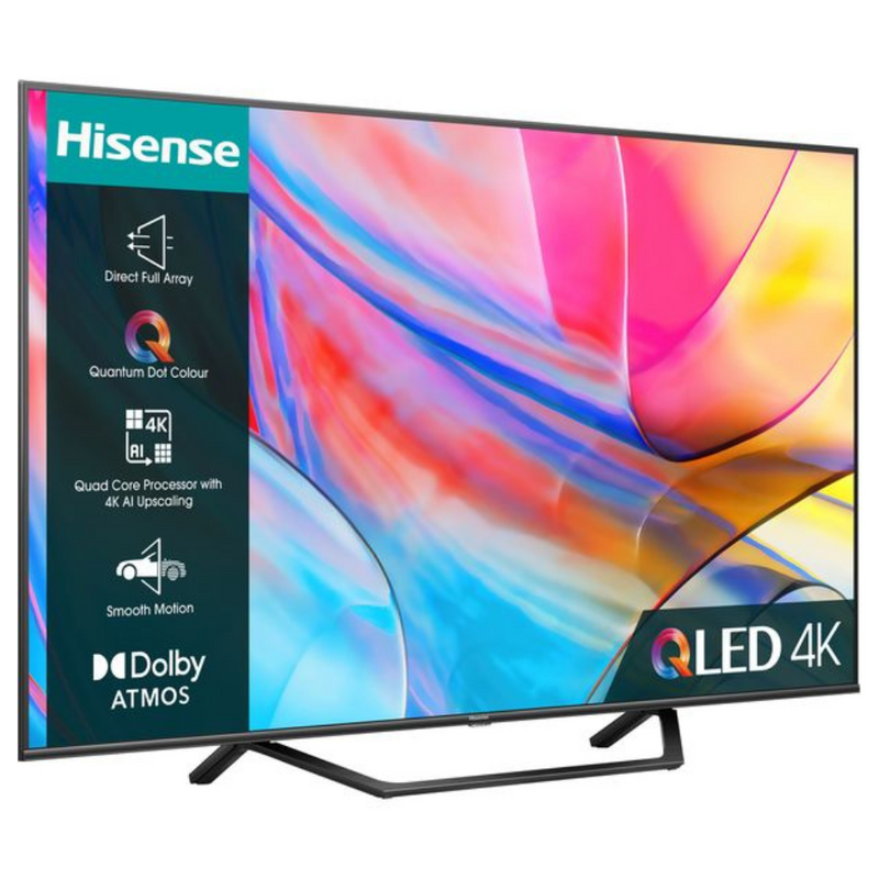 Hisense 43A7NQTUK 43 Inch Smart 4K UHD HDR QLED Freely TV Digiland Outlet Store