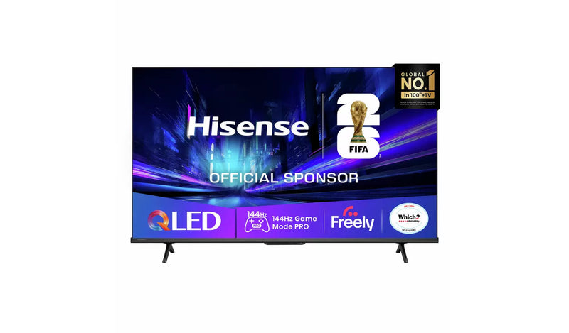 Hisense 43 Inch 43E78QTUK Smart 4K UHD HDR QLED Freely TV Hisense
