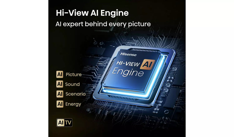 Hisense 43 Inch 43E78QTUK Smart 4K UHD HDR QLED Freely TV Hisense