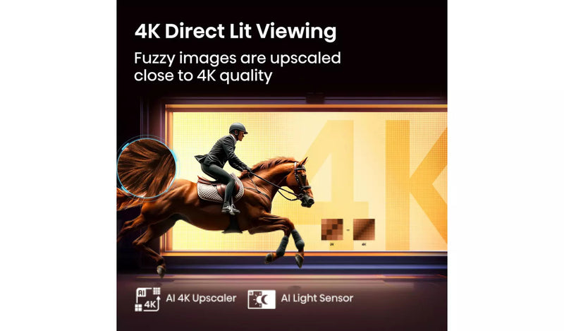 Hisense 43 Inch 43E78QTUK Smart 4K UHD HDR QLED Freely TV Hisense