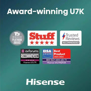 Hisense 55U7KQTUK, 55 inch, 4K Ultra HD HDR, Mini LED, Smart TV Digiland Outlet Store