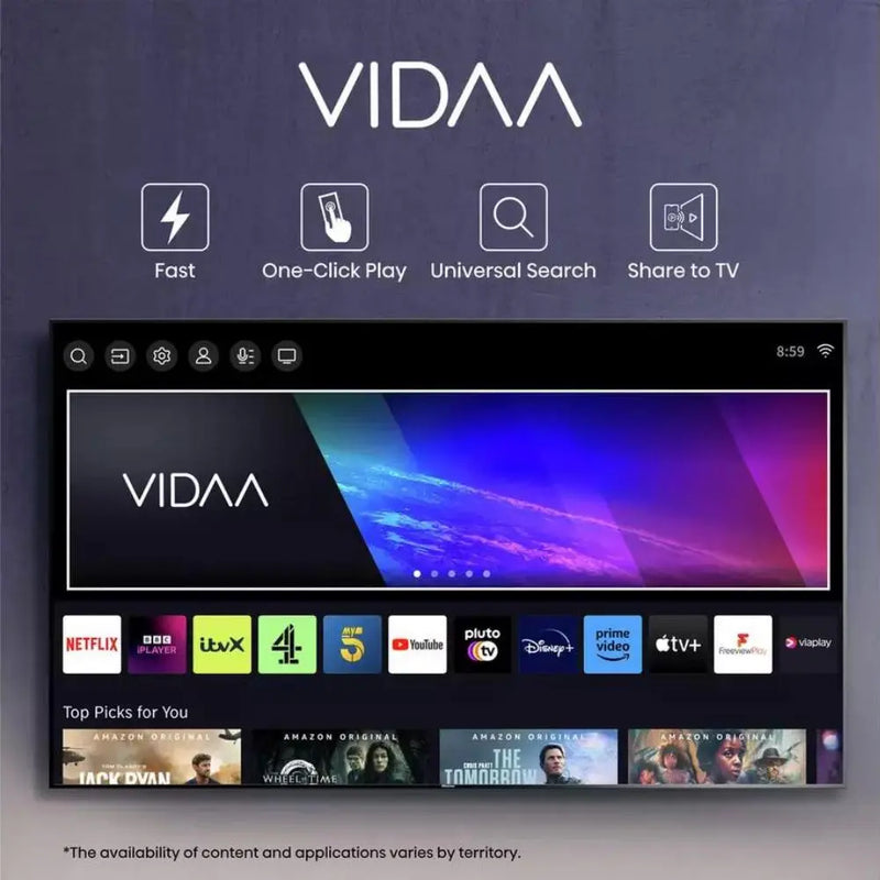 Hisense 55U7KQTUK, 55 inch, 4K Ultra HD HDR, Mini LED, Smart TV Digiland Outlet Store