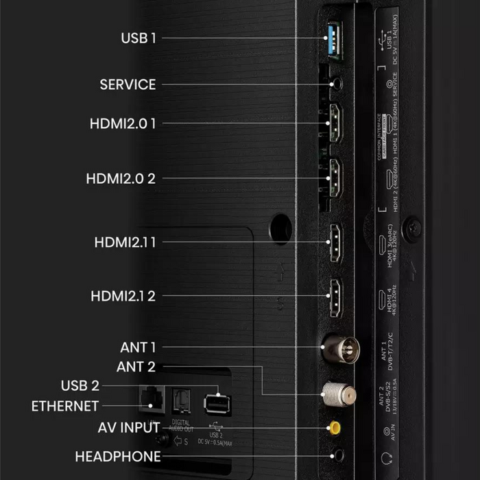 Hisense 55U7KQTUK, 55 inch, 4K Ultra HD HDR, Mini LED, Smart TV Hisense