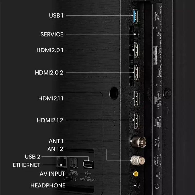 Hisense 55U7KQTUK, 55 inch, 4K Ultra HD HDR, Mini LED, Smart TV Digiland Outlet Store