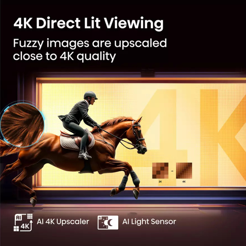 Hisense 58 Inch 58E6QTUK Smart 4K UHD HDR LED Freely TV Hisense