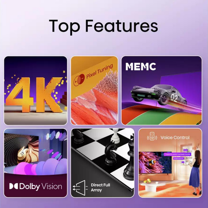 Hisense 58A6KTUK, 58 inch, 4K Ultra HD, Smart TV Digiland Outlet Store