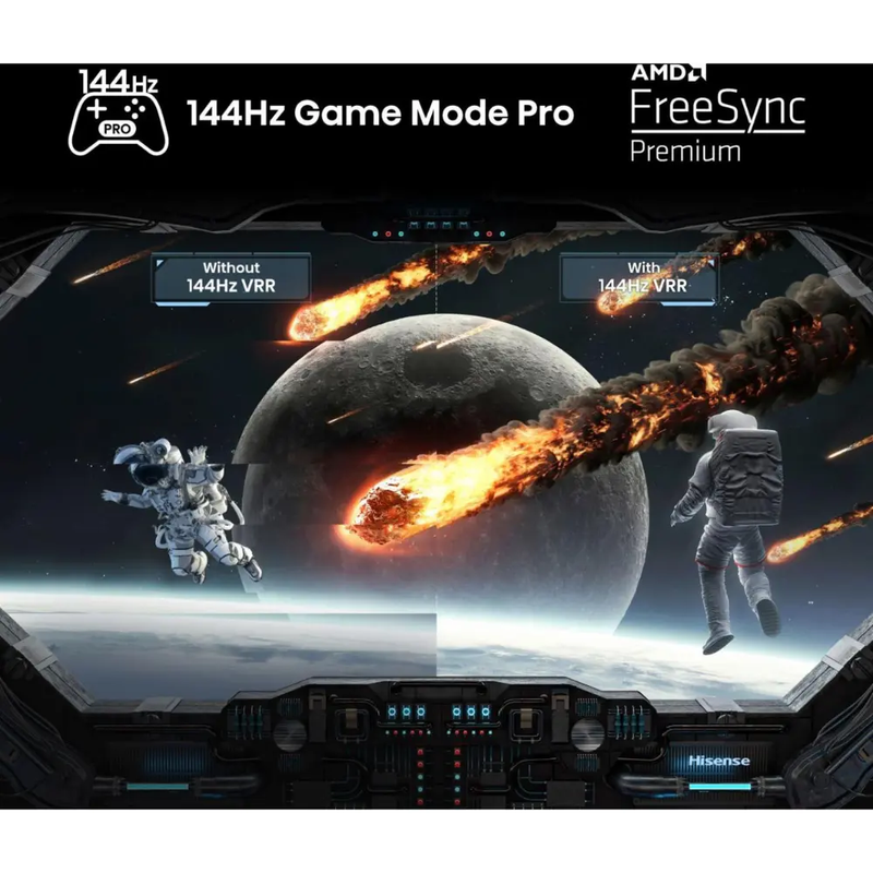 Hisense 65E77NQTUK PRO, 65-inch, QLED, 4K HDR, Smart TV