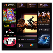 Hisense 65E7QTUK 65" 4K QLED Smart AI TV Hisense