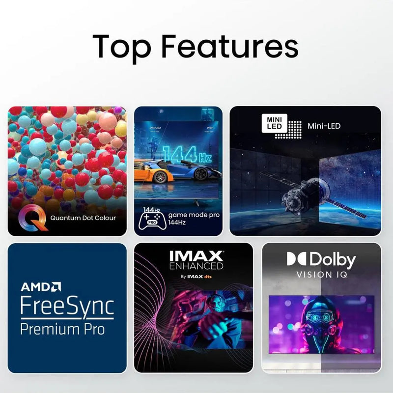 Hisense 65U7KQTUK, 65 inch, 4K Ultra HD HDR, Mini-LED, Smart TV Digiland Outlet Store