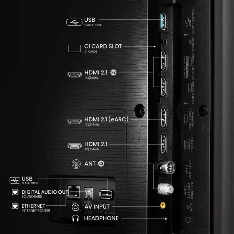 Hisense 65U7NQTUK, 65-inch, Mini LED, 4K Smart TV Digiland Outlet Store