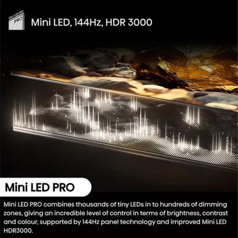 Hisense 65U8NQTUK 65 inch Mini LED 4K HDR Smart Freely TV Digiland Outlet Store