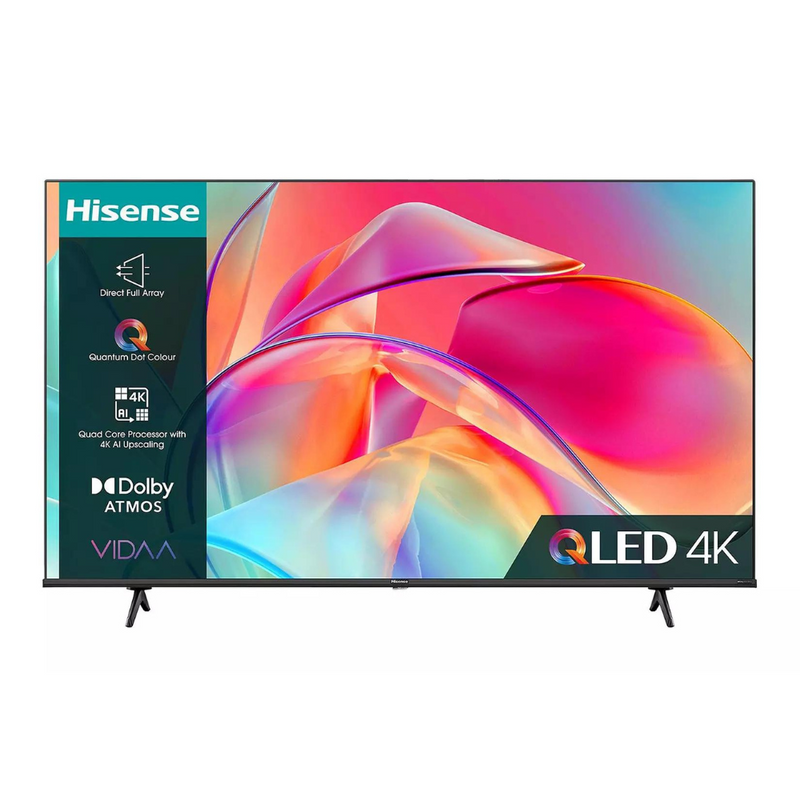 Hisense 75E7KQTUK, 75 inch, QLED, 4K Ultra HD, Smart TV Digiland Outlet Store