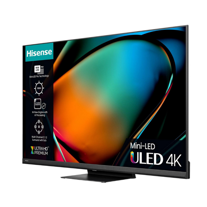 Hisense 75U8KQTUK, 75 inch, Mini-LED, Ultra HD 4K, Smart TV Digiland Outlet Store