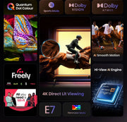 Hisense 85" E7Q Hi-QLED Smart TV 4K 60 Hz  - 85E7QTUK Hisense