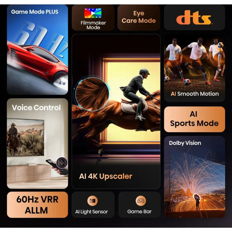 Hisense A6Q 58" 4K HDR Smart TV with Freely - 58A6QTUK