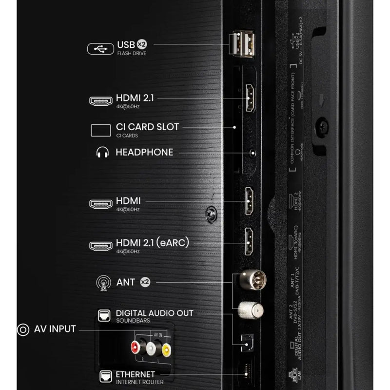 Hisense A6Q 58" 4K HDR Smart TV with Freely - 58A6QTUK