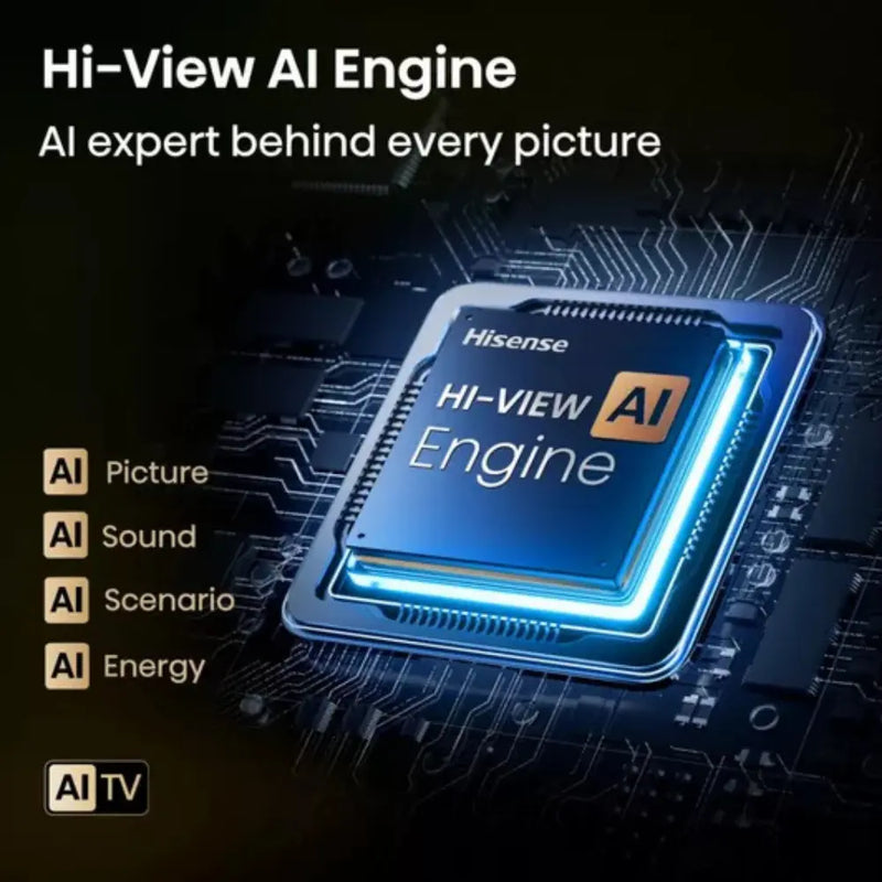 Hisense A6Q, 50", 4K HDR Smart TV with Freely