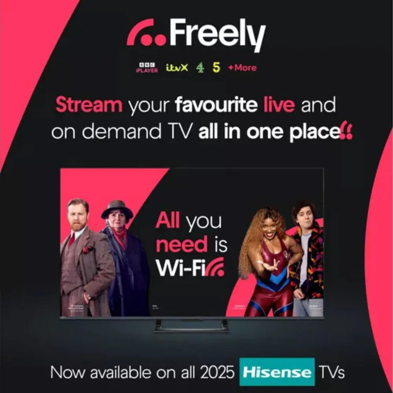 Hisense A6Q, 50", 4K HDR Smart TV with Freely