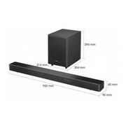 Hisense AX3120G 3.1.2 Channel 360W Dolby Atmos Soundbar with Wireless Subwoofer Digiland Outlet Store