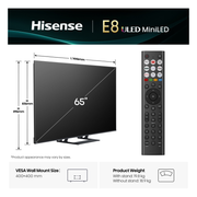 Hisense E8Q 65" 4K ULED MiniLED 144Hz Hisense