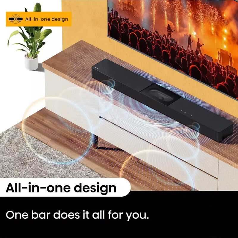 Hisense HS2000 240W 2.1Ch All-in-one Soundbar with DTS Virtual X and Dolby Digital Digiland Outlet Store