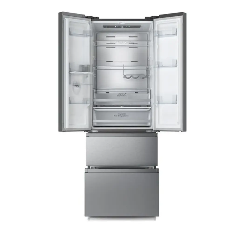 Hisense RF632N4WIF Freestanding French Door Fridge Freezer Metallic with Water Dispenser