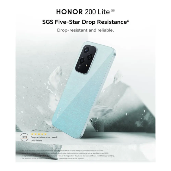 Honor 200 Lite Mediatek Dimensity 6080 6.7" 8GB RAM 256GB Storage Smartphone