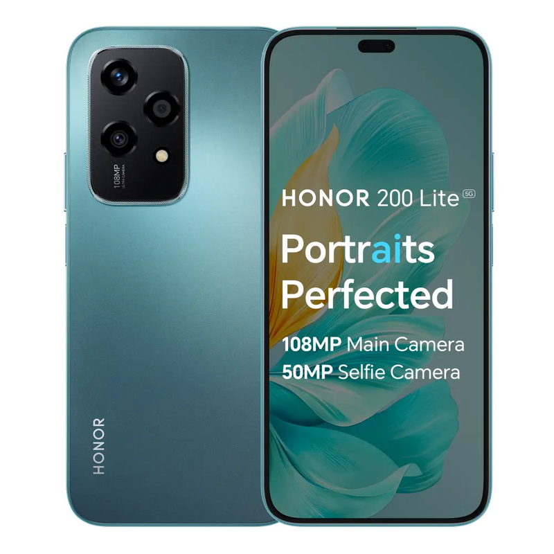 Honor 200 Lite Mediatek Dimensity 6080 6.7" 8GB RAM 256GB Storage Smartphone