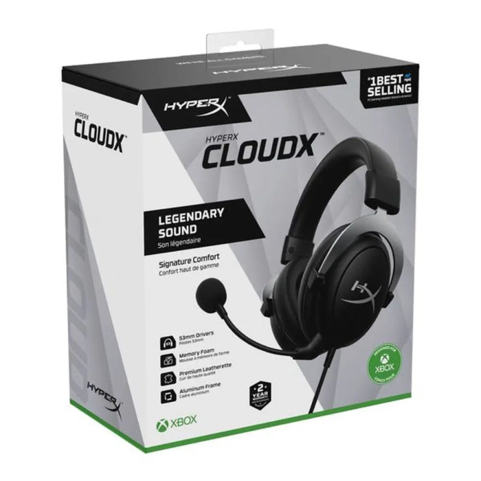 HyperX CloudX - Gaming Headset (Black-Silver) - Xbox