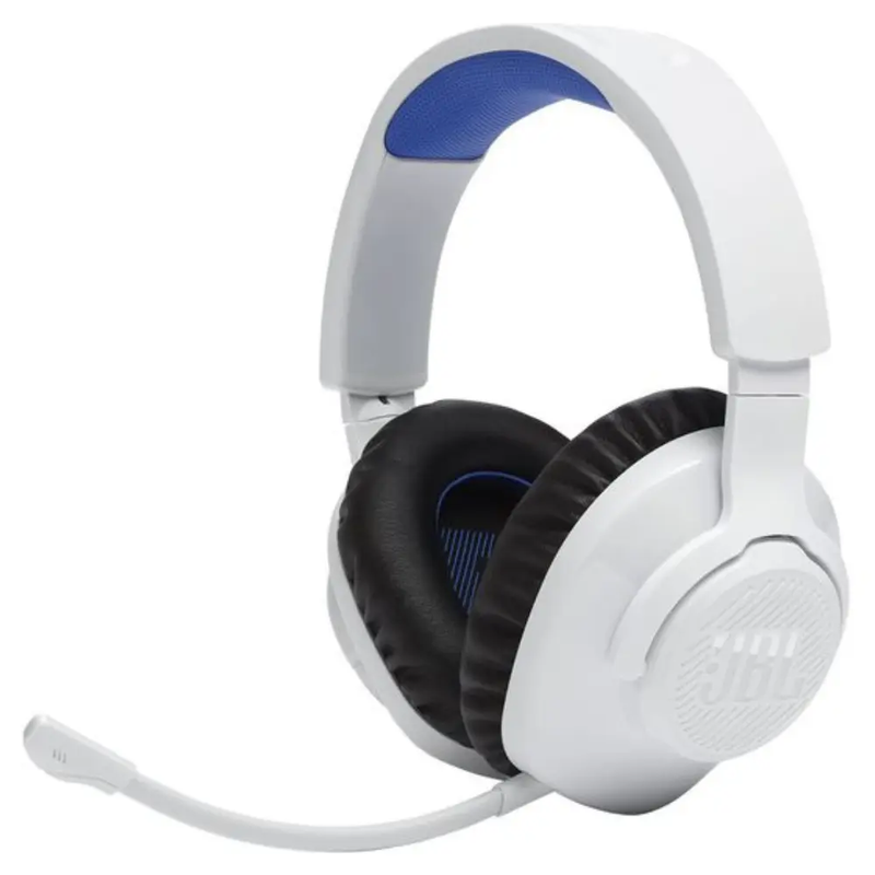 JBL JBLQ360PWLWHTBLU Quantum 360P Wireless Gaming Headset for PlayStation - White & Blue