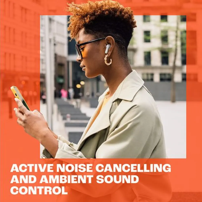 JBL Tune Beam Wireless Bluetooth Noise-Cancelling Earbuds - Black