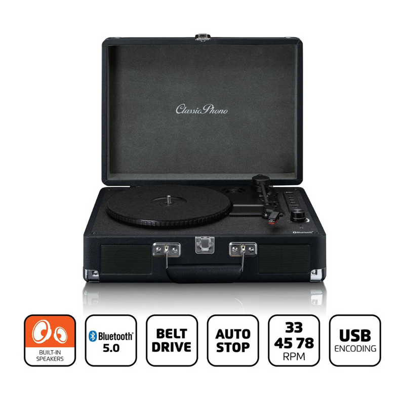 LENCO TT-115BK - Bluetooth® Turntable with Built-In Speakers Digiland Outlet Store