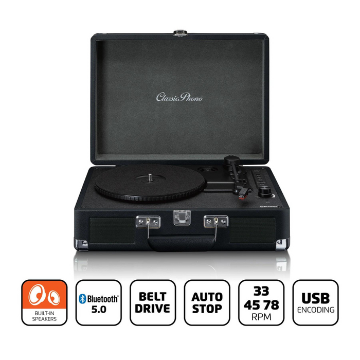 LENCO TT-115BK - Bluetooth® Turntable with Built-In Speakers Digiland Outlet Store