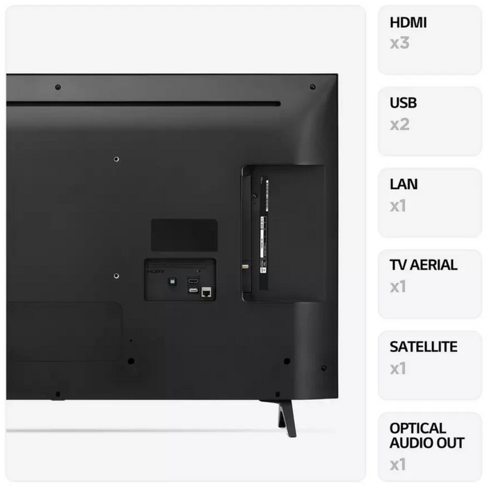 LG 43UR80006LJ 2023 UR80 Series - 43-inch, LED, 4K UHD, HDR, Smart TV Digiland Outlet Store