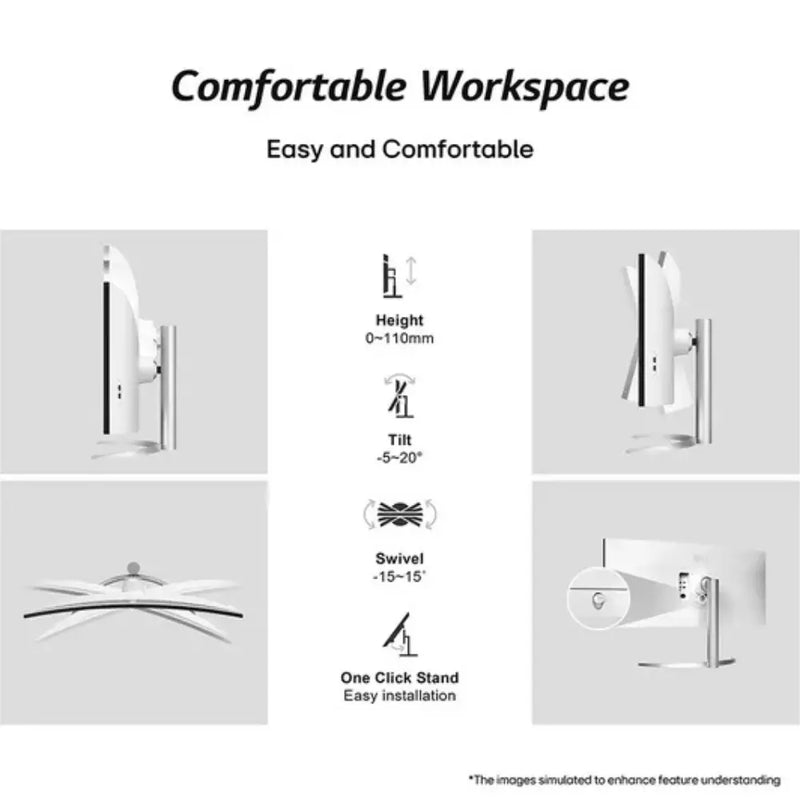 LG 40WP95CP-W UltraWide 4K Ultra HD 39.7" Curved Nano IPS LCD Monitor Digiland Outlet Store