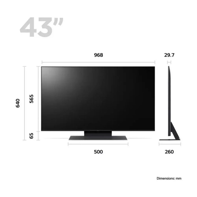 LG 43UR91006LA 43 Inch Smart 4K UHD HDR LED Freeview TV Digiland Outlet Store
